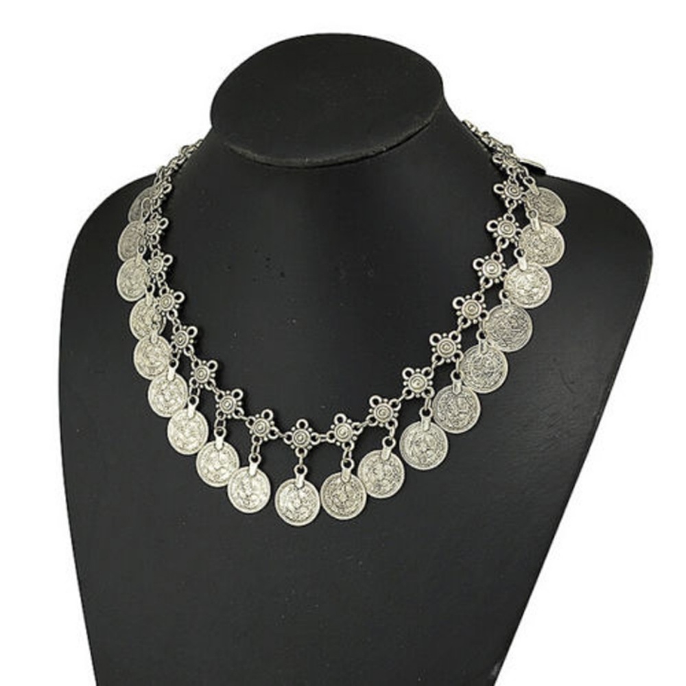 N43 | Boho Coin Vintage Chain Necklace - Picture 1 of 4